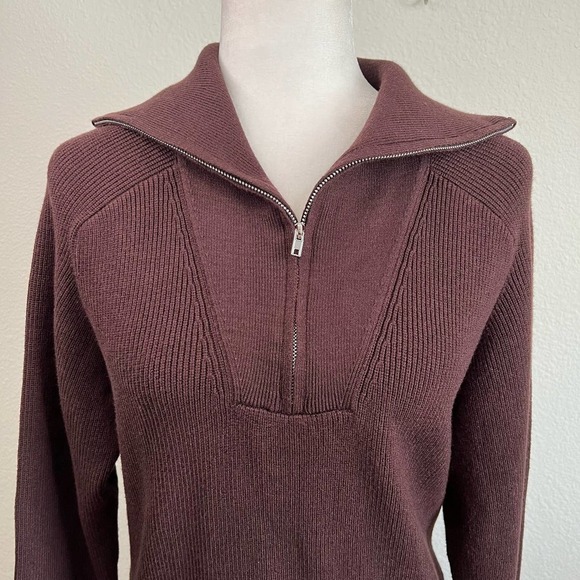 NWT WAYF x Jourdan Sloane Diane Brown Ribbed Stretchy Sweater Mini Dress Small - Picture 2 of 8